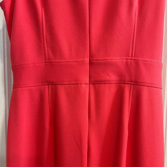 London‎ Times Bright Rose Pink Sleeveless Belted Skirted Jumpsuit. Size 14. - Picture 6 of 14